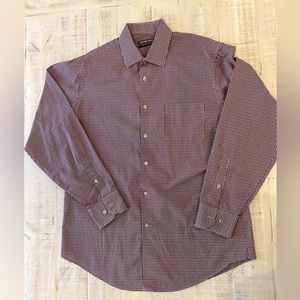 Geoffrey Beene Men’s button down dress shirt ~ XL ~ 16.5 neck ~ 34/35 ~ Fitted